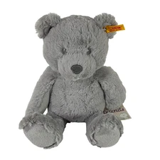 Steiff Teddy Bearzy Soft Cuddly Friends Gray Plush w/ Tags 241543
