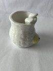 Vintage Bisque Novelty Vessel of Man Upside Down In Basket. Toothpicks Holder 2” — photo 3