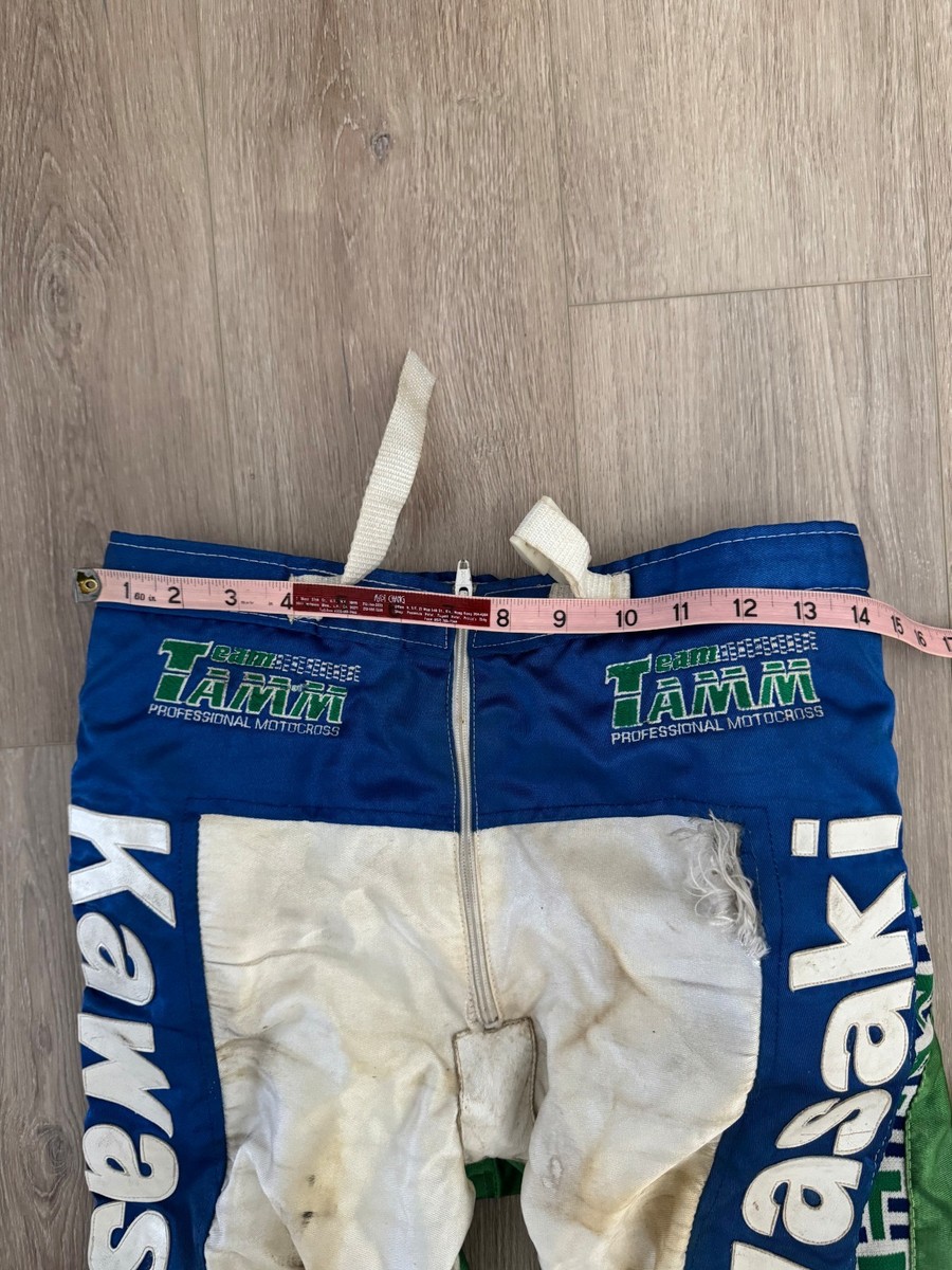 vintage 80s Kawasaki Team Issue Race Worn Motocross Pants 32 USA