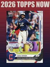  2026 Topps Now #409 KAHLIL WATSON 1st Walk O...