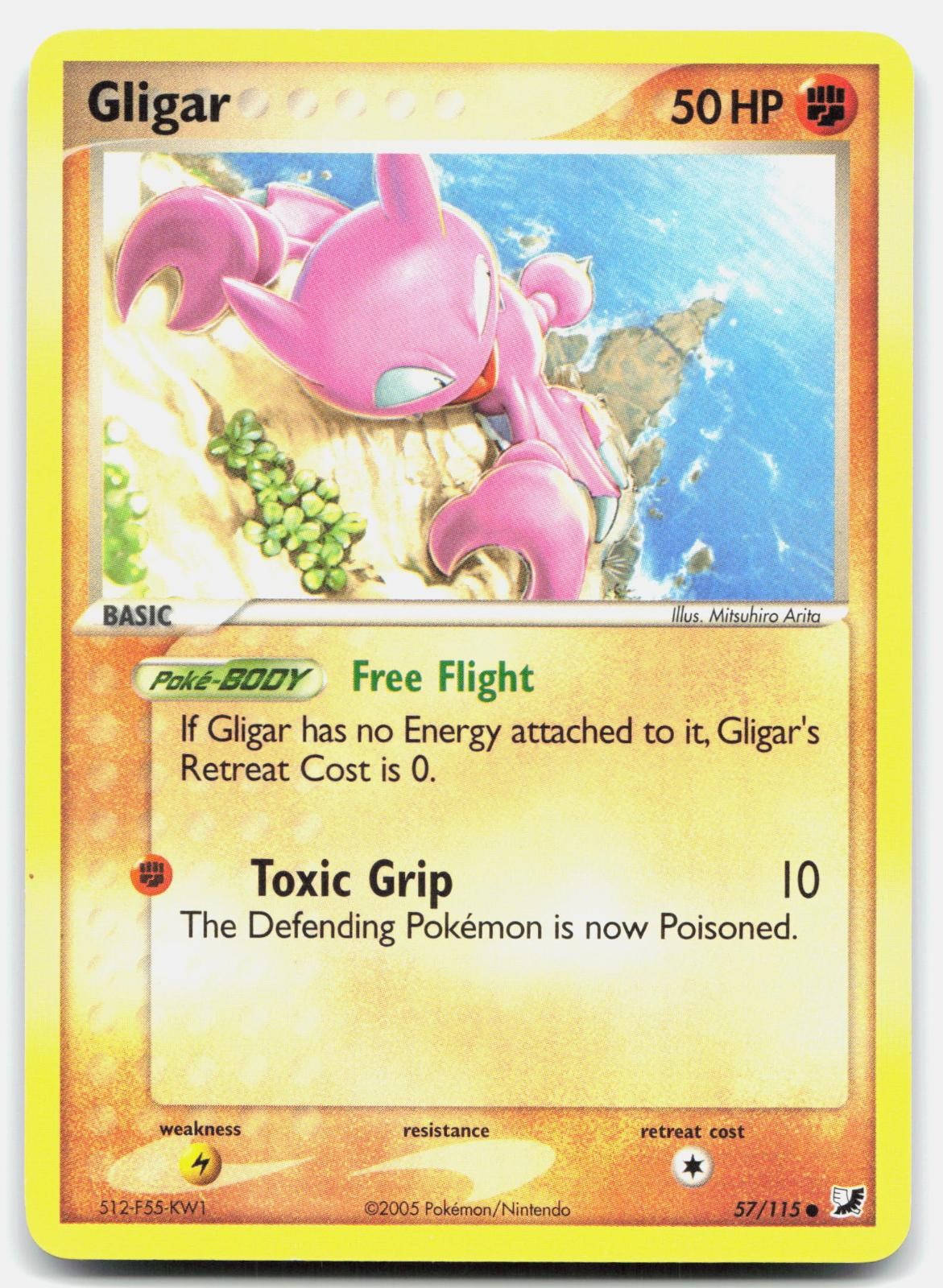 Unseen Forces Gligar 57/115 NM Pokemon Common Tcg Card