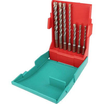 Heller TRIJET 26813 4 Hartmetall Hammerbohrer-Set 7teilig 5 mm, 6 mm, 6 mm, 8