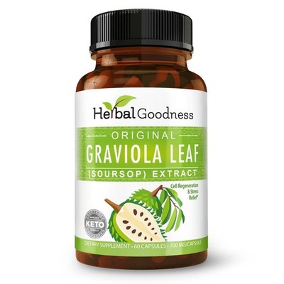 Soursop Capsules - 4X Strength Guanabana Soursop Leaves Extract for Cell Func...