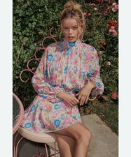 SPELL & THE GYPSY COLLECTIVE Mossy High Neck Mini Dress Size XS SP19