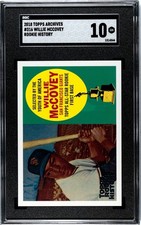 2018 Topps Archives #316 Willie McCovey Rookie History SGC 10 Gem Mint