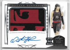 2023 Leaf Trinity Patch Autographs #PA-DH2 Destanni Henderson RC #47/99 Indiana