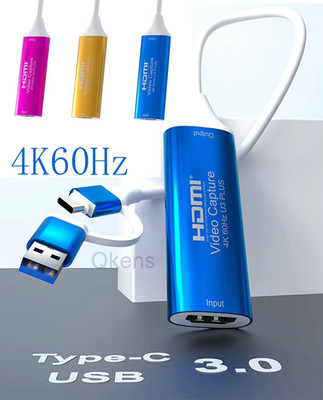 4K 60Hz Video Capture Card USB 3.0 Type C HDMI Video Record Box Game Grabber U3 