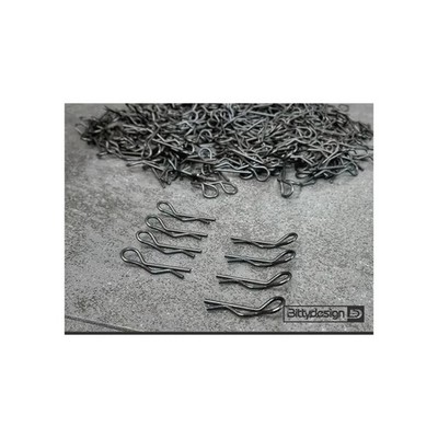 Bittydesign Body Clips Kit Big scale 1/5 - 1/7 - 1/8,  8pcs - Black / BDBC-88BK