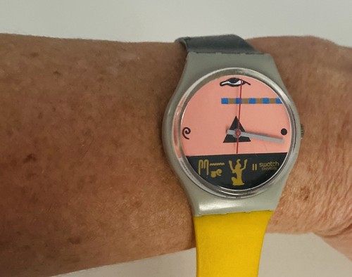 Vintage 1986 Swatch Watch OSIRIS New Battery Awesome Condition REDUCED PRICE - Picture 1 of 15