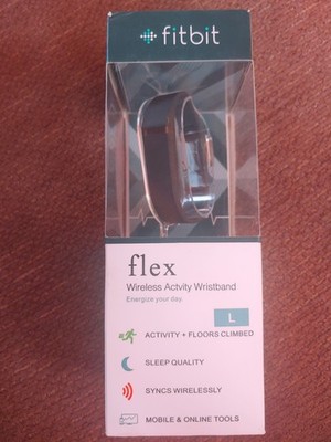 Fitbit Flex FACTORY SEALED Activity, Sleep, Steps  Watch Tracker Black Large