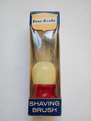 Vintage Ever-Ready Shaving Brush Model 150  In Its Original Packaging. USA Made