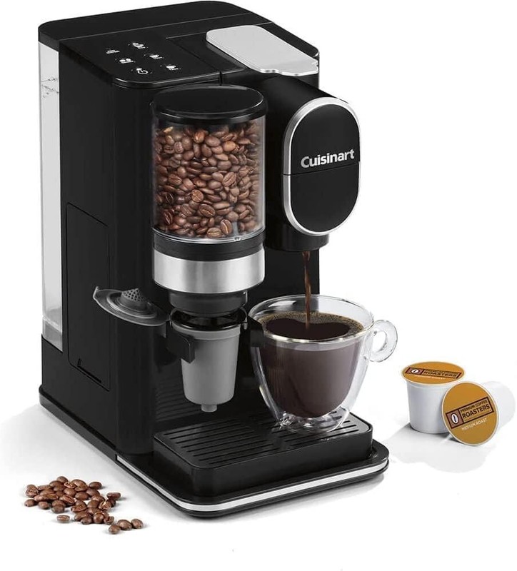 Cuisinart Single-Serve Coffee Maker + Coffee Grinder with 8 oz., 10 oz., and 12