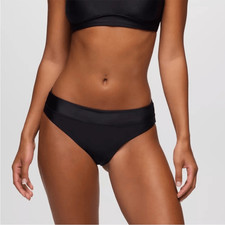 Prana Summer Wave Bottom Black Bikini Beach Swim XL NEW