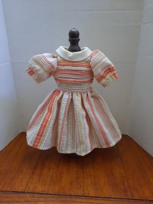 BLeuette Doll Dress Made for Global Dolls Handmade Seersucker Cotton fabric. 