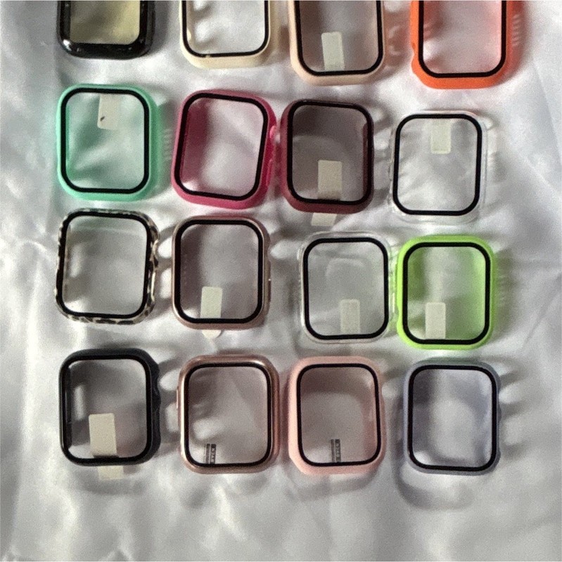 Lot of 16 Apple Watch 45 mm Bumper Case Frames, Multicolor, Reusable
