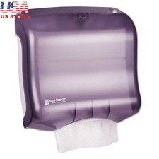 Touchless Compact Towel Dispenser Break-Resistant Plastic C-Fold Multifolds New
