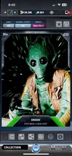 Topps Star Wars Digital Card Trader Tier 8 - Green Hyperspace Greedo S3