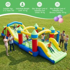 Outdoor Sectional Bouncy Castle with Crawling Tunnels (Without Blower)