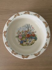 Royal Doulton Bunnykins Bowl Bunnies in the Garden Gift Idea Baby