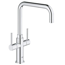 GROHE Ambi Cosmopolitan Two Handle Sink Mixer Tap Kitchen Twin lever Tap Chrome