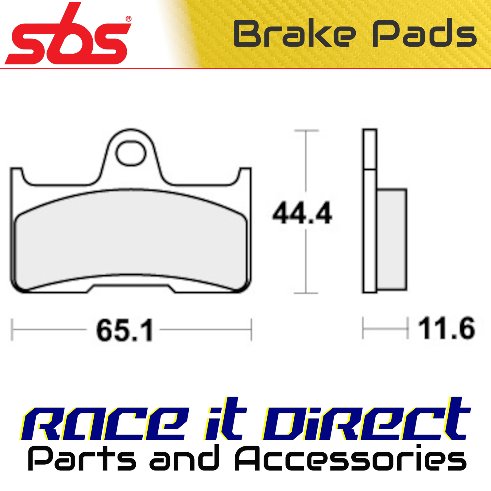 Brake Pads for CF MOTO CF 800 TRACKER 2013 Rear Off Road SBS