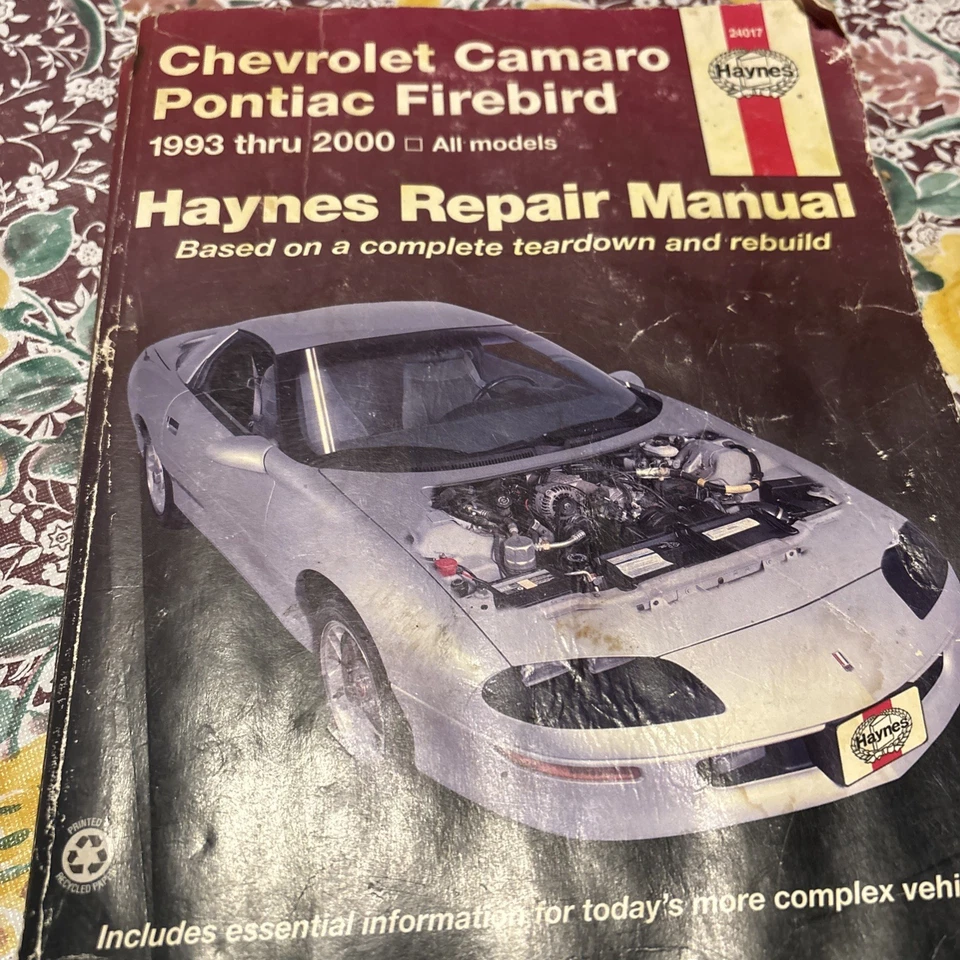 De colección Haynes Manual de Reparación Chevrolet Camaro Pontiac Firebird Todos los Modelos 1993-2000 Foto 2 de 4