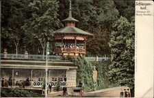 Terrasse Music Pavilion Schlangenbad Germany postcard UDB c1905 unposted n504