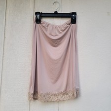 Jones New York Beige Nude Elastic Waist Slip Under Skirt Above Knee M