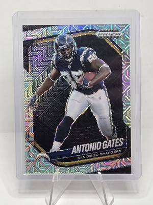 #ad 2025 Panini Prizm Black Antonio Gates White Prizm Silver Mojo 1 25 First Print $59.99