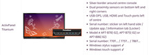 LOT OF 6 Promethean AP7-B75-02-NA 75in ActivPanel Titanium 4K Touchscreen NEW