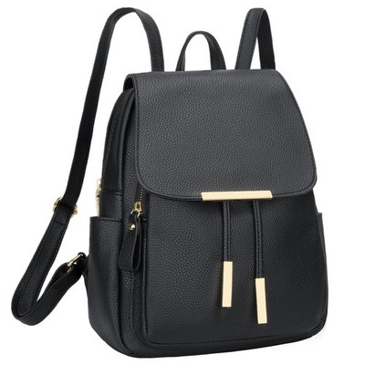 Trendy Leather Backpack Purse for Women, Stylish Shoulder Travel Daypack Bag