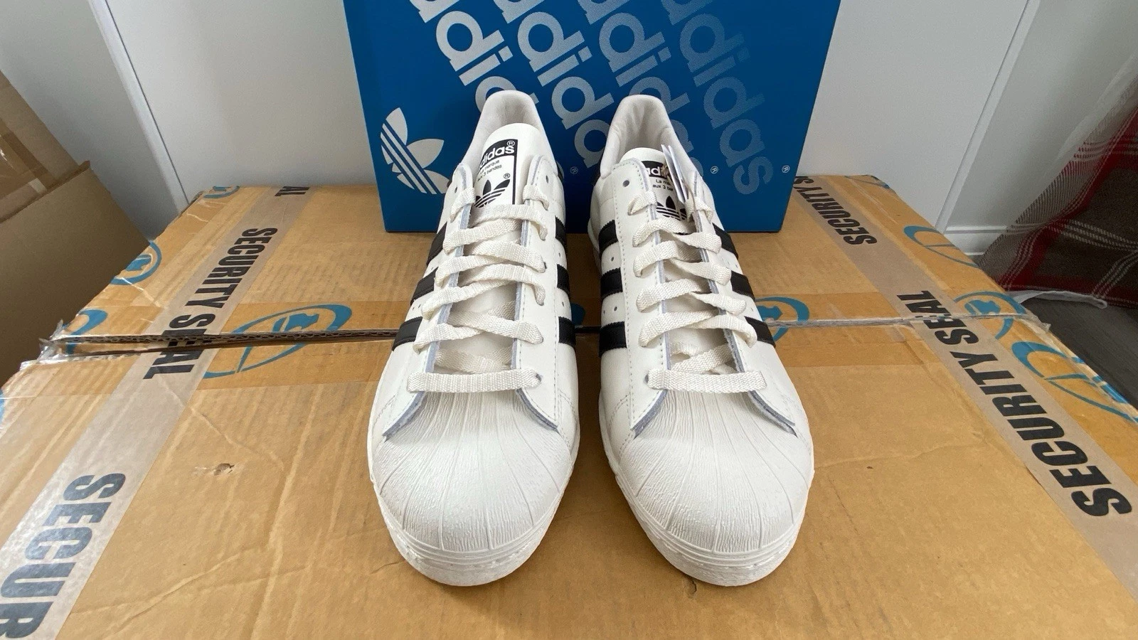 Adidas Superstar 82 Originals Cloud bianco nero bianco sporco UK 11 US11.5 EU 46