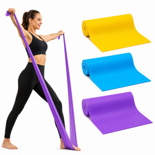 3er-Set Fitnessband Gymnastikband Widerstandsband Sportbänder 200x15 cm Yoga