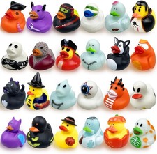 24 PCS Halloween Rubber Ducks, Halloween Ducks Toys for Trick or Treating Goodie