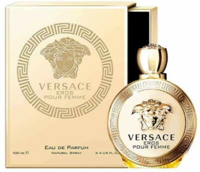 VERSACE EROS POUR FEMME Eau De Parfum Spray FOR WOMEN 3.4 Oz
