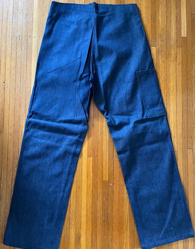 Pantalones utilitarios de mezclilla de trabajo vintage de los años 70 Veb Professionbeidung talla 46 para hombre - Imagen 2 de 6