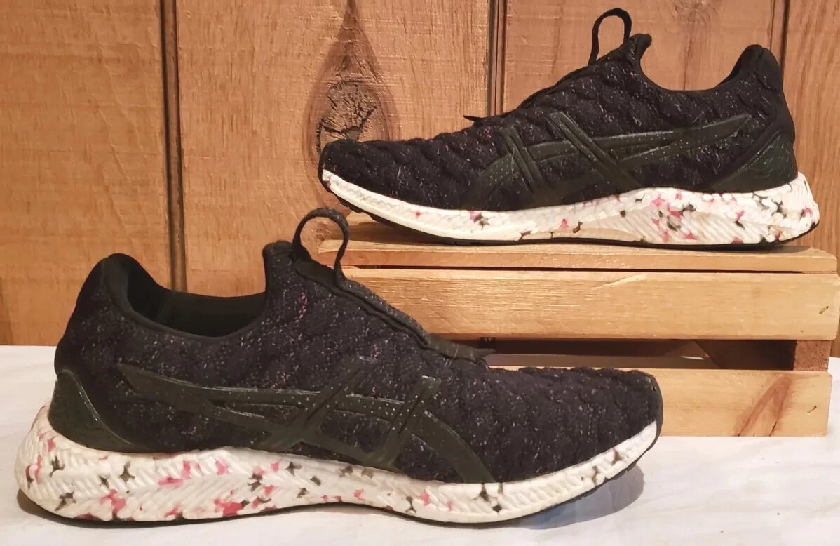ASICS HyperGEL KENZEN Running Shoes Blk Aquarium Orchid T8F5N 9039 Women Sz 9 M