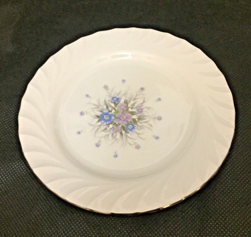 Bristol Fine China Lisa Floral Silver Trim Plate 6 1/4" S-4561 Made in Japan - Picture 6 of 7