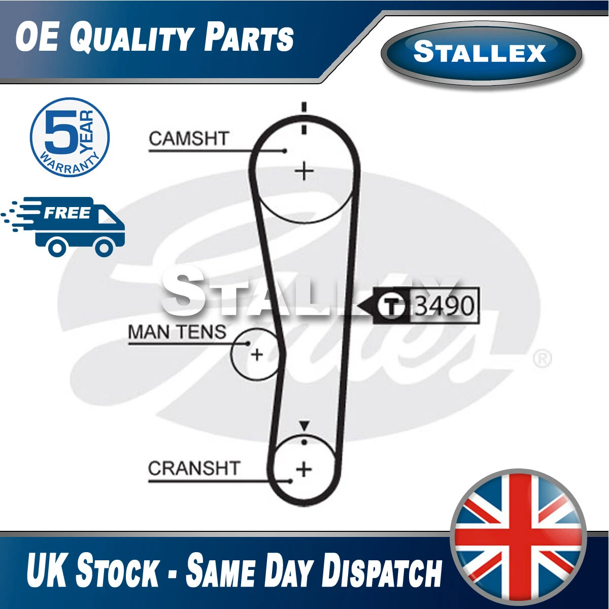 Fits Suzuki Alto 2004 2008 1.0 Timing Cam Belt Stallex 12761N84410 12761M84410