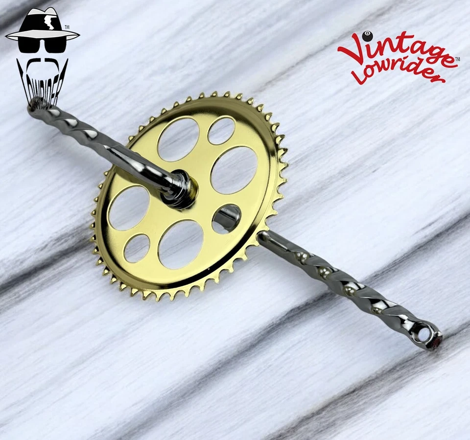 BICICLETAS LOWRIDER LUCKY 7 PIÑÓN 44T Y 6 1/2" MANIVELA TRENZADA CRUCERO, LOWRIDER Foto 3 de 3