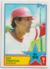 1983 Topps #400 Dave Concepcion AS Cincinnati Reds