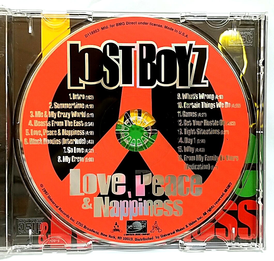 CD) Lost Boyz – Love, Peace & Nappiness, 1997 US Press, UD-53072
