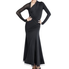 Latin Ballroom Competitio  n Dance Dress Modern Waltz Tango Standard Dress Y064
