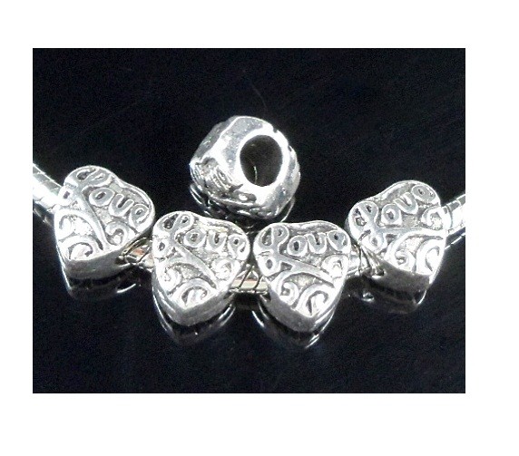 Jewelry Making Bead Mix Wholesale Lot Of 50 Tibetan Silver Mix - Foto 9