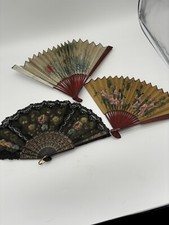 Antique Victorian Oriental Women  s Fans