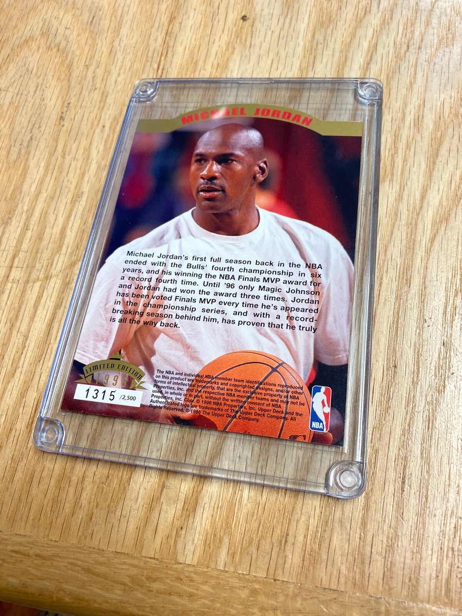 1995-96 Upper Deck Michael Jordan Big Card #'d 1315/2500 | eBay