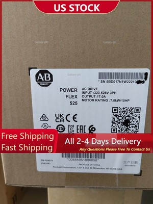 25B-D017N114 NEW Sealed AB 25B-D017N114 525 7.5kW 10Hp AC Drive Fast Ship HT