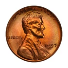 1957 P Lincoln Wheat Cent Choice BU 1c Brilliant Uncirculated OBW Superb Detail