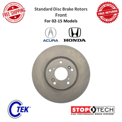 StopTech C-Tek Standard Disc Brake Rotor Front For Acura CSX,RSX