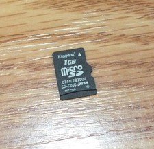 Genuine Kingston SD-C01G 1GB Micro SD Card Only READ 
